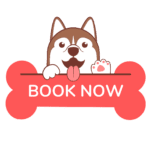 Pet Sitting Company's Dog invites users to book their services.