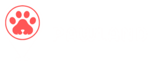 Pawland White Transparent Logo