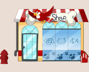 a bird and pet shop