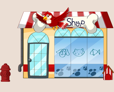 a bird and pet shop