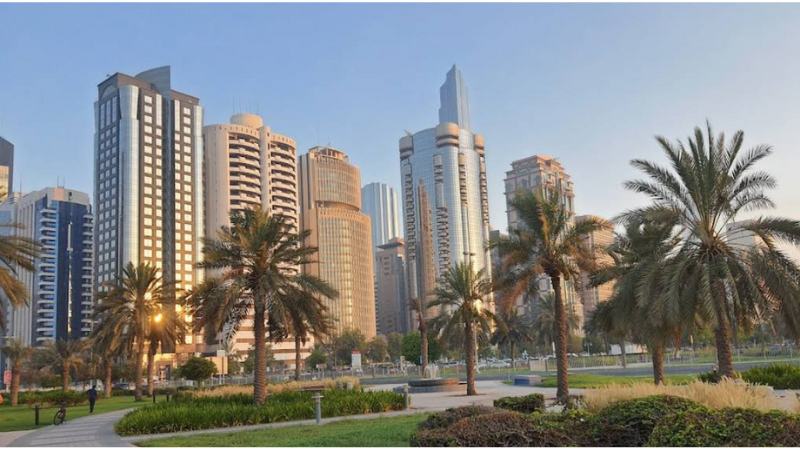 Formal Park (The Lake Park) at abu dhabi