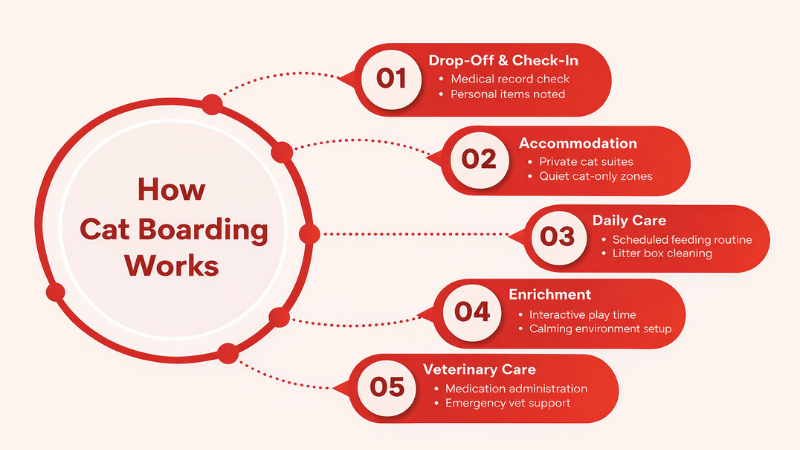 how cat boarding works explained in 5 simple steps
