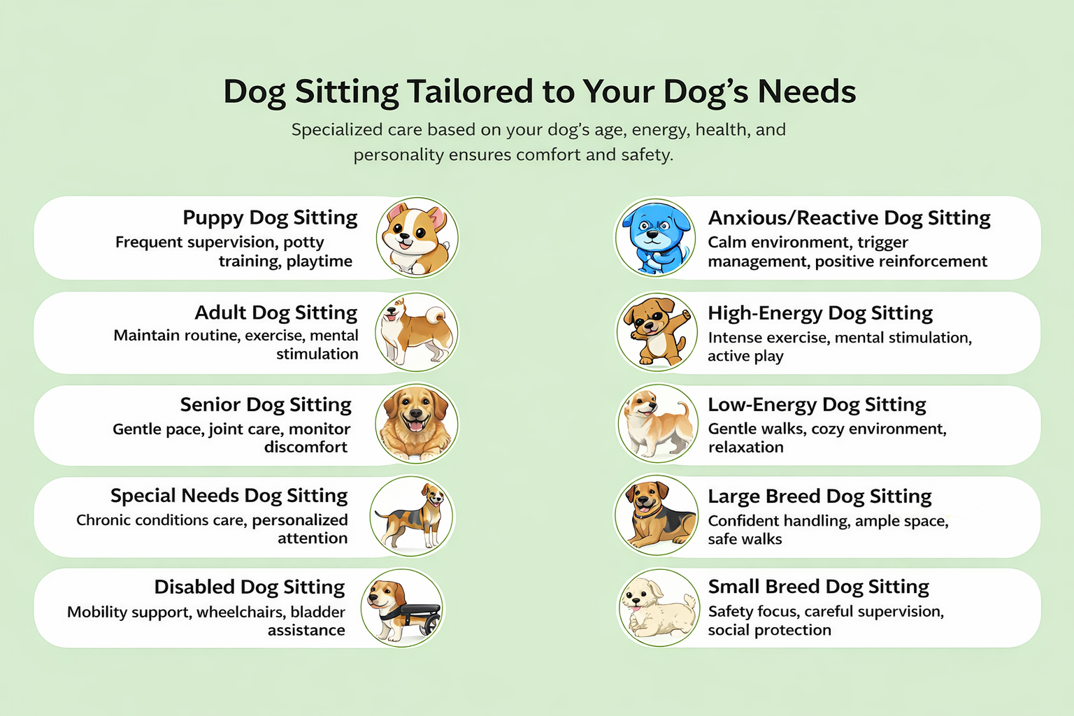 10-step guide to tailored dog sitting care