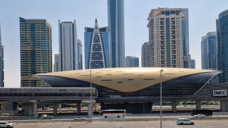 DMCC Metro Station full veiw in font of road
