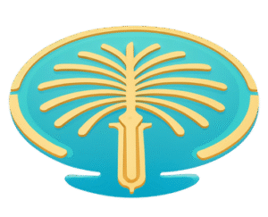 Palm island dubai art image