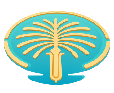 Palm island dubai art image