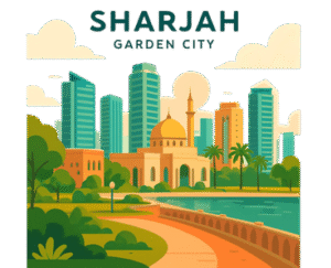 sharjah garden city art full view