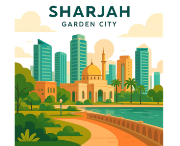 sharjah garden city art full view