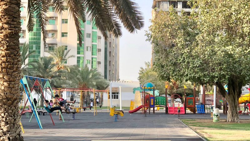 A baby Playground at Al Mahatta Park