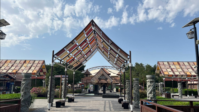 A  beautiful senario view at Dubai Safari Park