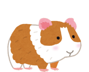 Cute hamster art illustration with fluffy small rodents on a soft background