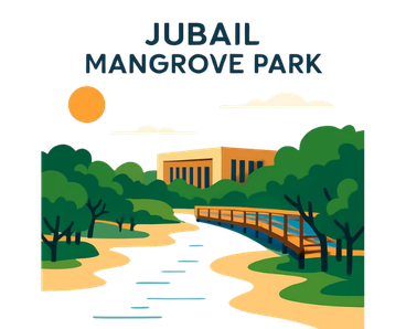 Jubail Mangrove Park full view art image