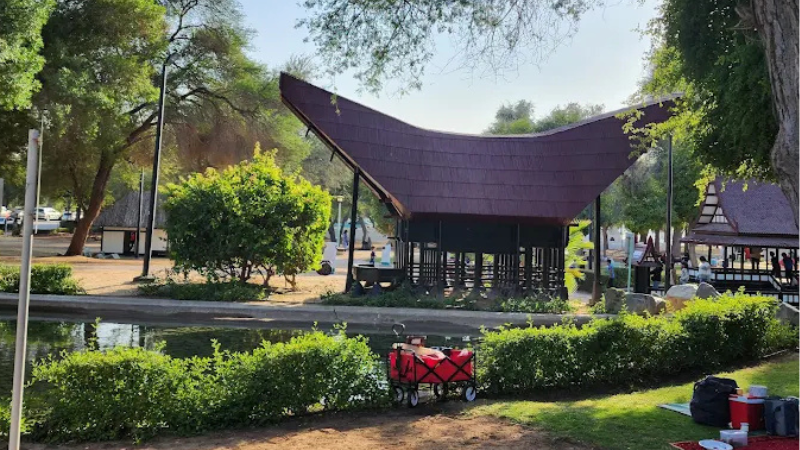 An outside view of Mushrif Park in Dubai