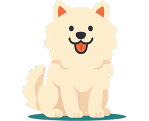 Fluffy Dog setting a place