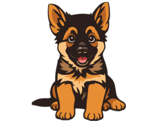 A German Shepherd dog
