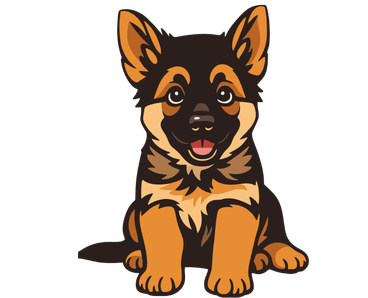 A German Shepherd dog