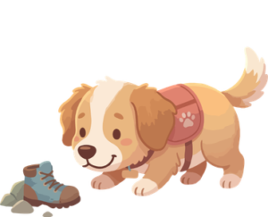 dog sniff with shoes